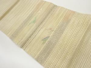 絽横段に抽象模様織出し名古屋帯